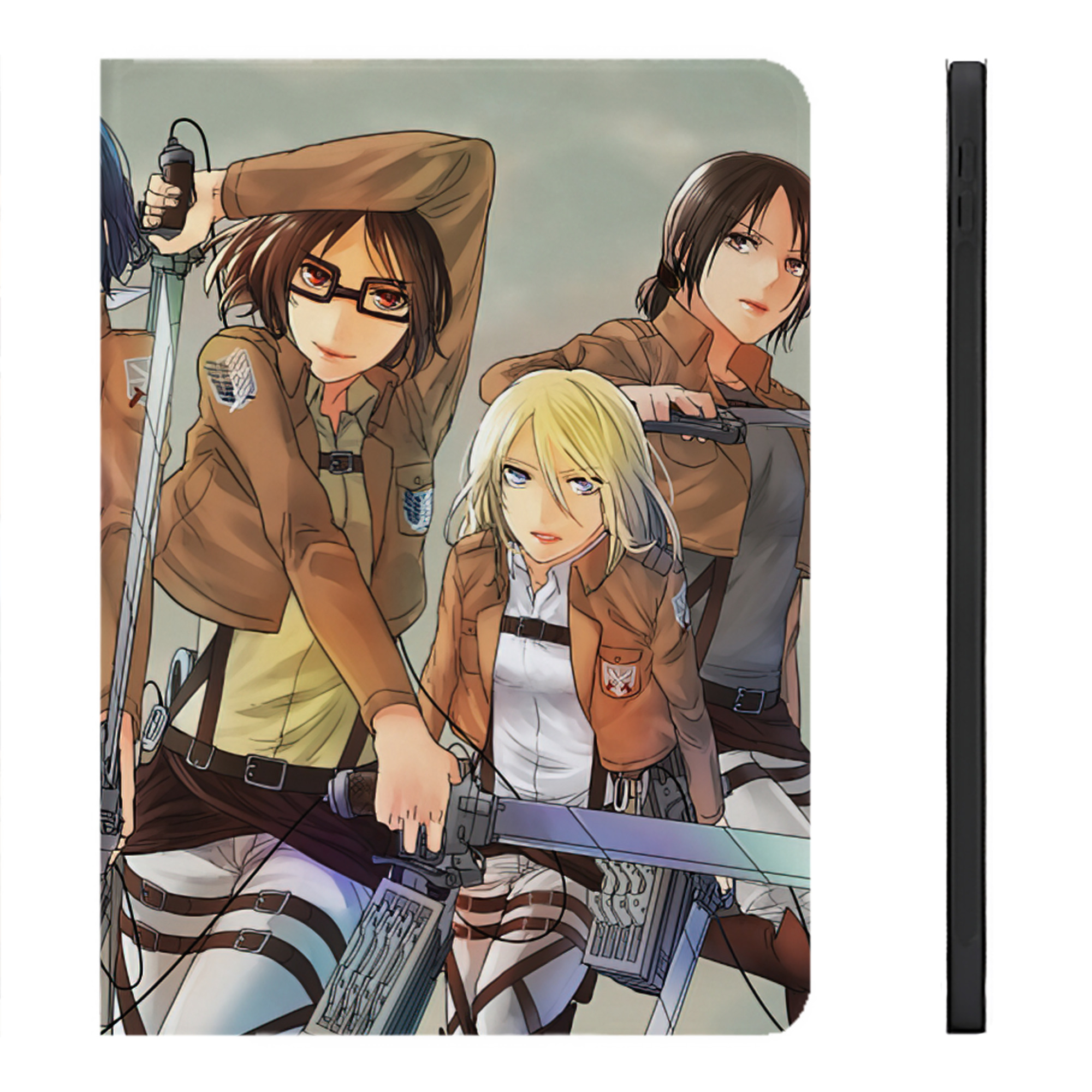 （画像用） 進撃の巨人 Attack on Titan IPadケース ペンホルダー付き ブックスタイルデザイン